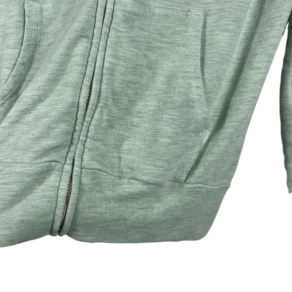 MONROW Green Super Soft Lightweight Hooded Full Zip long sleeve top Small - Picture 7 of 8
